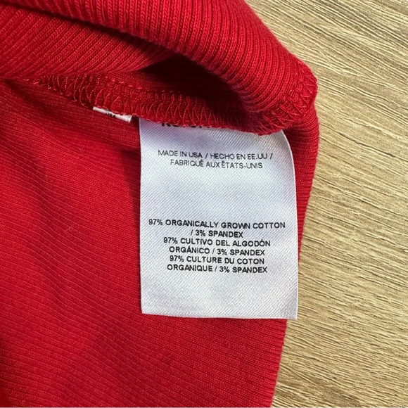 Reformation Liah Knit Tank Top Shirt Asymmetrical Red Small - Picture 6 of 7